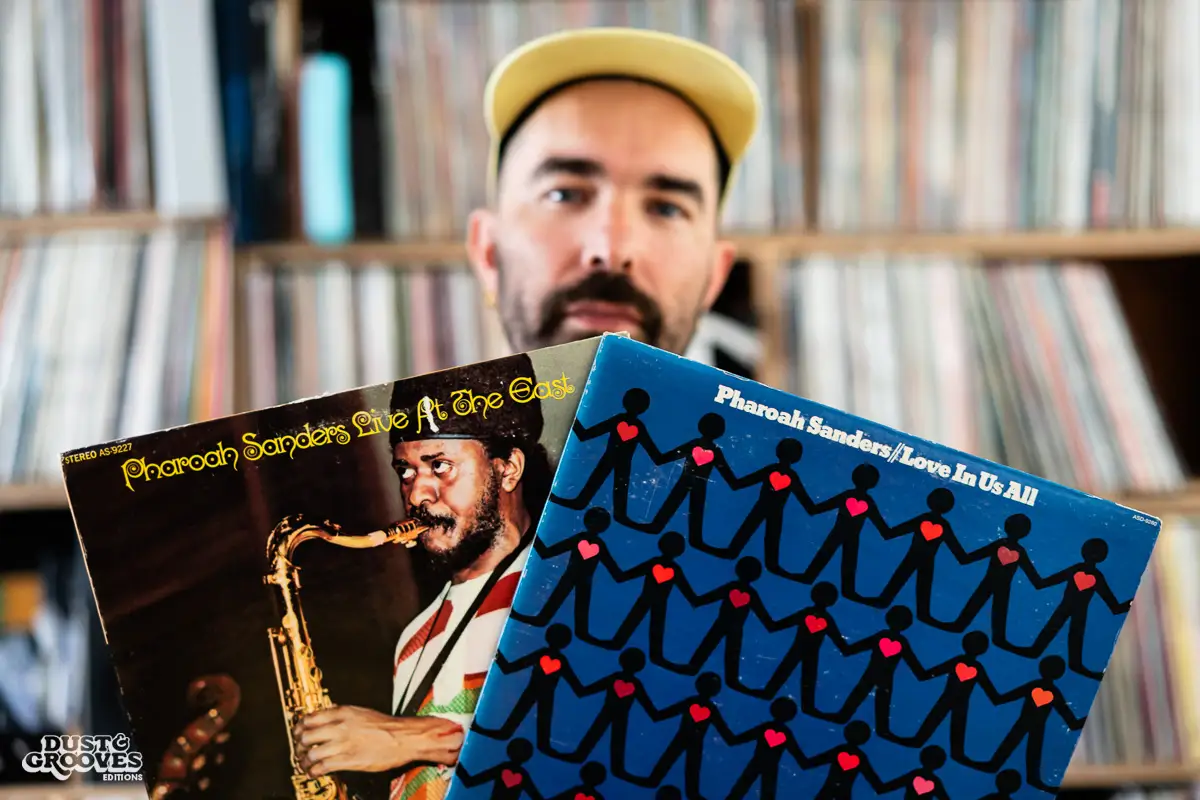 Lefto, a vinyl record collector, DJ and and music producer, photographed at his home in Brussels, Belgium for Dust & Grooves Volume 2 book.