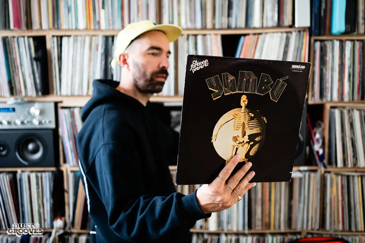 Lefto, a vinyl record collector, DJ and and music producer, photographed at his home in Brussels, Belgium for Dust & Grooves Volume 2 book.