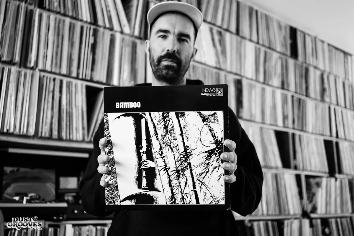 Lefto, a vinyl record collector, DJ and and music producer, photographed at his home in Brussels, Belgium for Dust & Grooves Volume 2 book.