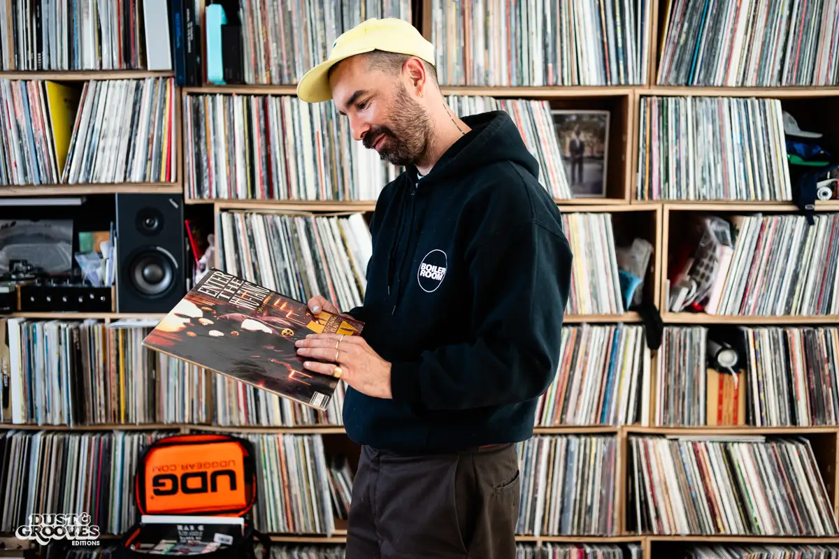Lefto, a vinyl record collector, DJ and and music producer, photographed at his home in Brussels, Belgium for Dust & Grooves Volume 2 book.