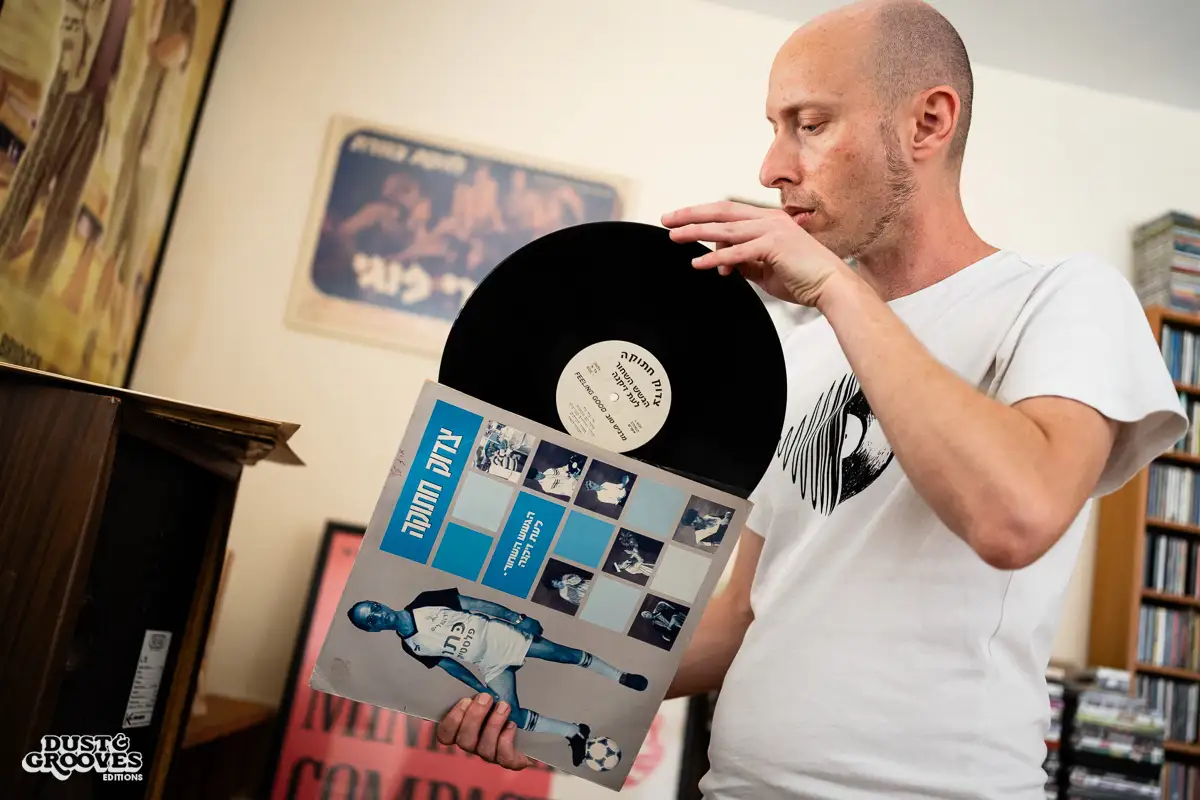 Avidan Weiss, a vinyl record collector and DJ, photographed at his Tel Aviv apartment for Dust & Grooves Volume 2 book.