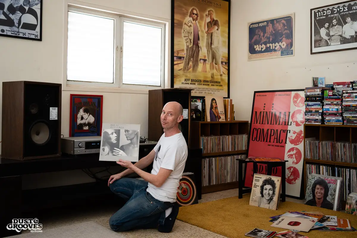 Avidan Weiss, a vinyl record collector and DJ, photographed at his Tel Aviv apartment for Dust & Grooves Volume 2 book.