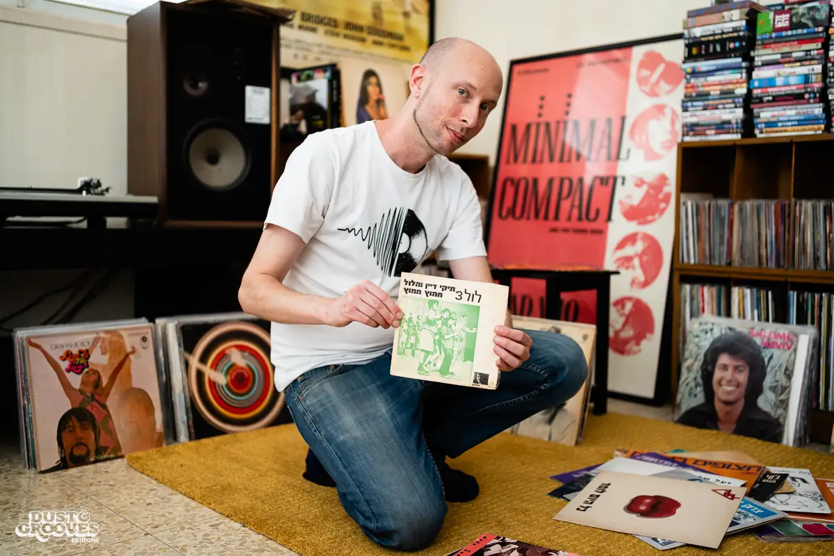 Avidan Weiss, a vinyl record collector and DJ, photographed at his Tel Aviv apartment for Dust & Grooves Volume 2 book.