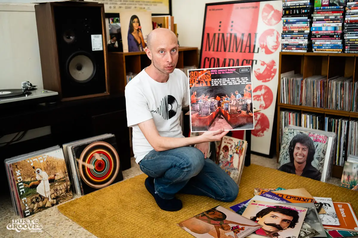 Avidan Weiss, a vinyl record collector and DJ, photographed at his Tel Aviv apartment for Dust & Grooves Volume 2 book.