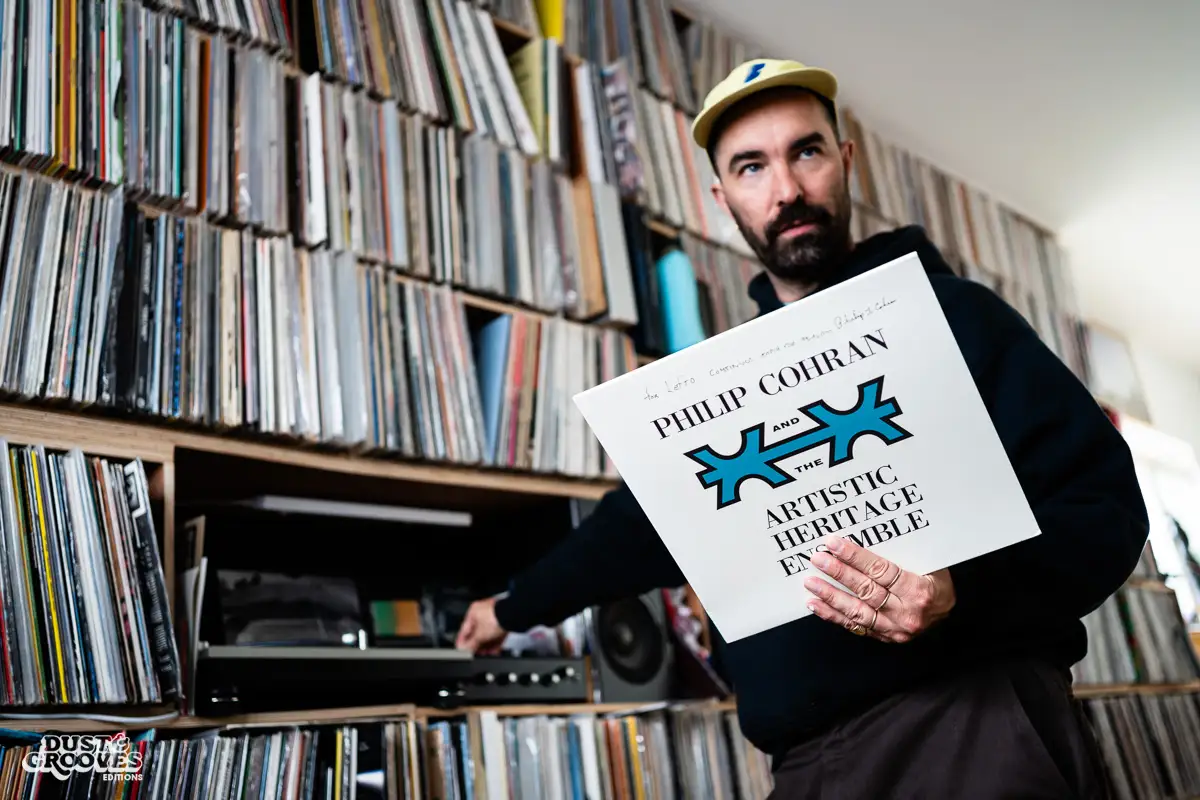 Lefto, a vinyl record collector, DJ and and music producer, photographed at his home in Brussels, Belgium for Dust & Grooves Volume 2 book.