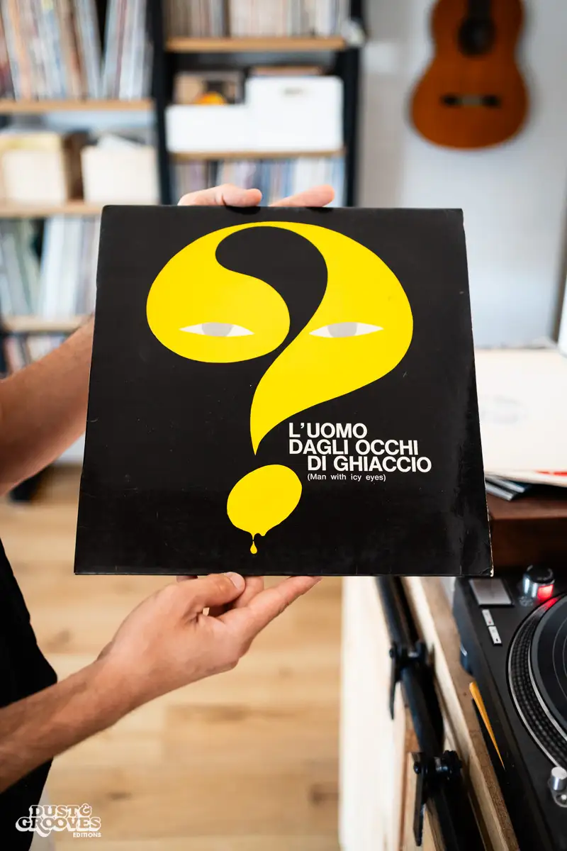 Pierpaolo De Sanctis, a vinyl record collector, DJ and founder of Four Flies Records, photographed at his Rome apartment for Dust & Grooves Volume 2 book.