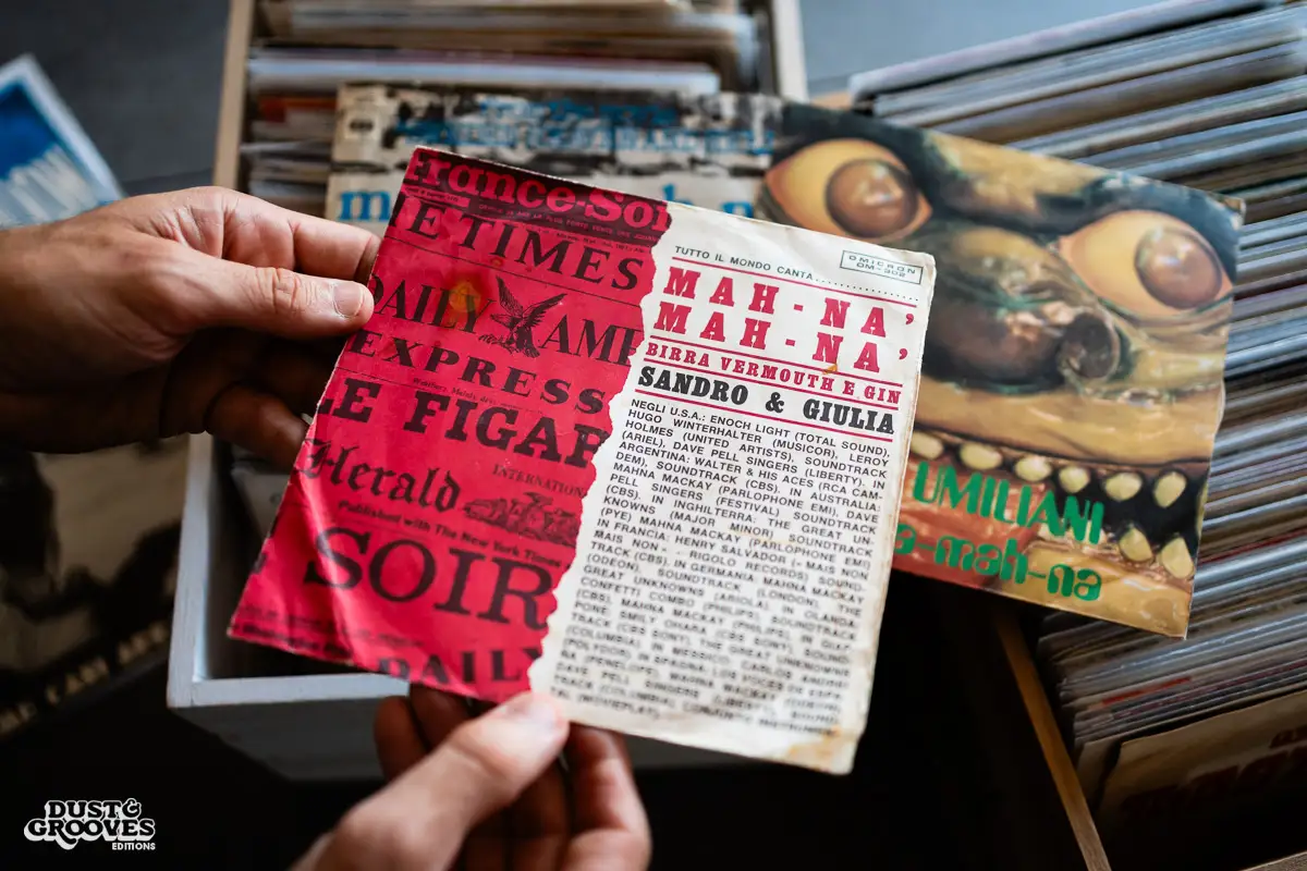 Pierpaolo De Sanctis, a vinyl record collector, DJ and founder of Four Flies Records, photographed at his Rome apartment for Dust & Grooves Volume 2 book.