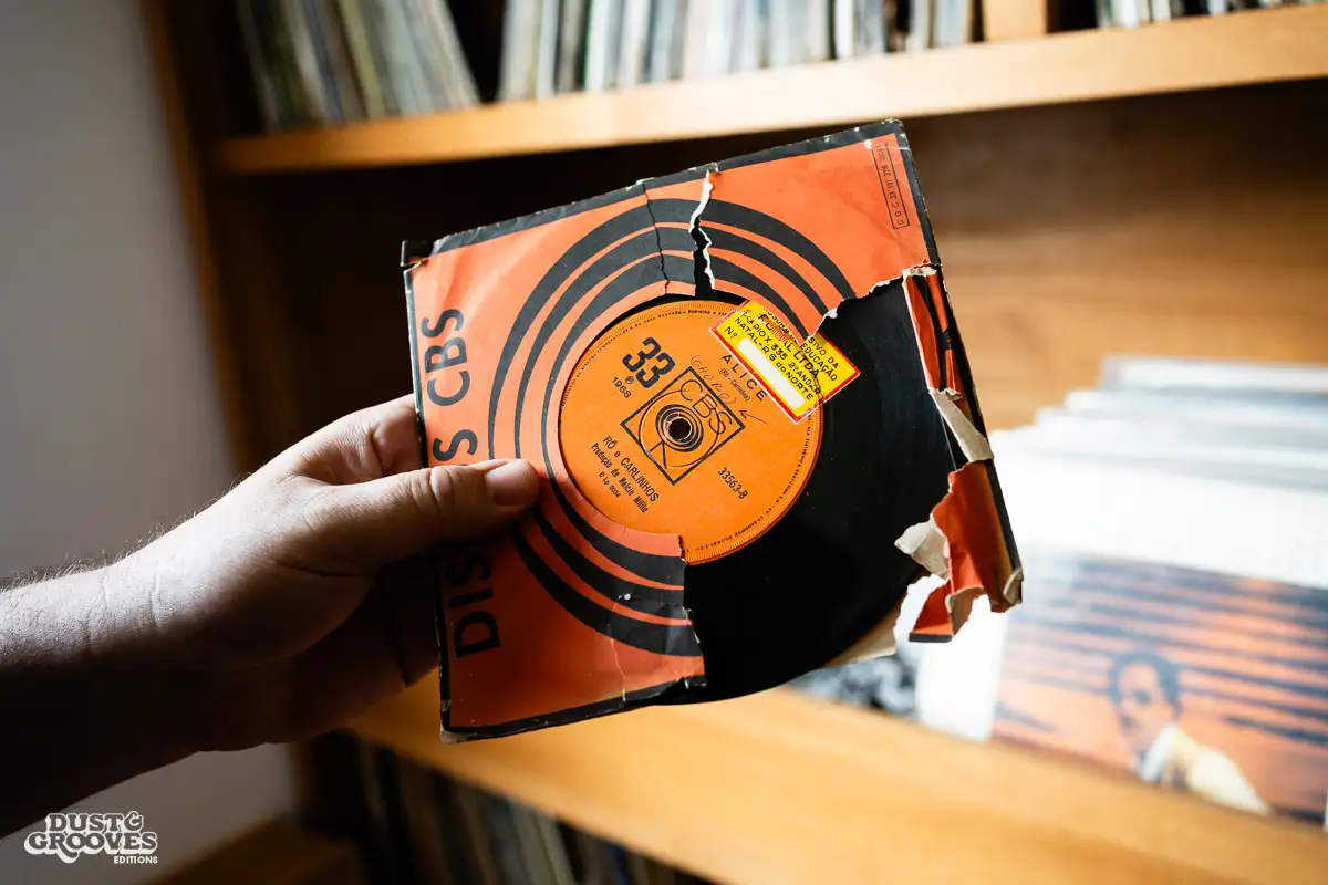 Kassin, a Brazilian musician, DJ, producer and vinyl record collector, photographed at his apartment in Rio de Janeiro, Brazil, for Dust & Grooves Volume 2 book.