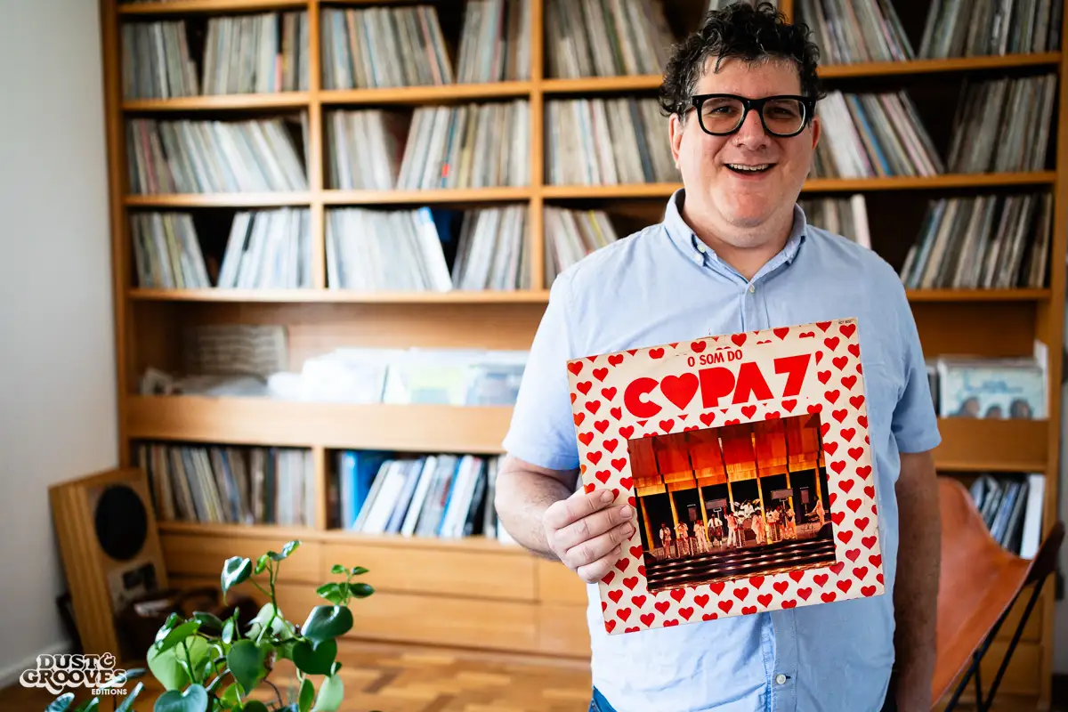 Kassin, a Brazilian musician, DJ, producer and vinyl record collector, photographed at his apartment in Rio de Janeiro, Brazil, for Dust & Grooves Volume 2 book.