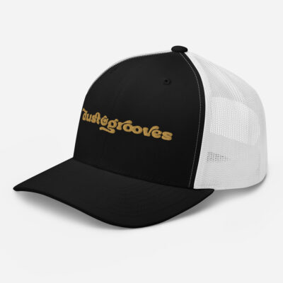 Retro Trucker Hat. Dust & Grooves Wordmark. - Image 6