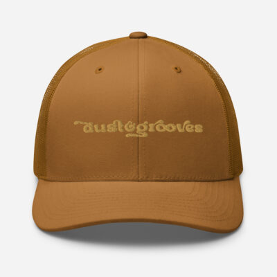Retro Trucker Hat. Dust & Grooves Wordmark.