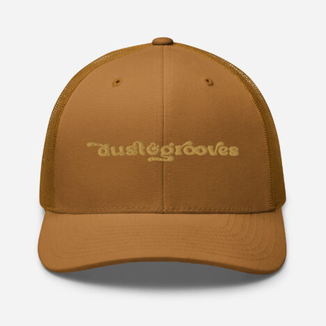 Retro Trucker Hat. Dust & Grooves Wordmark.