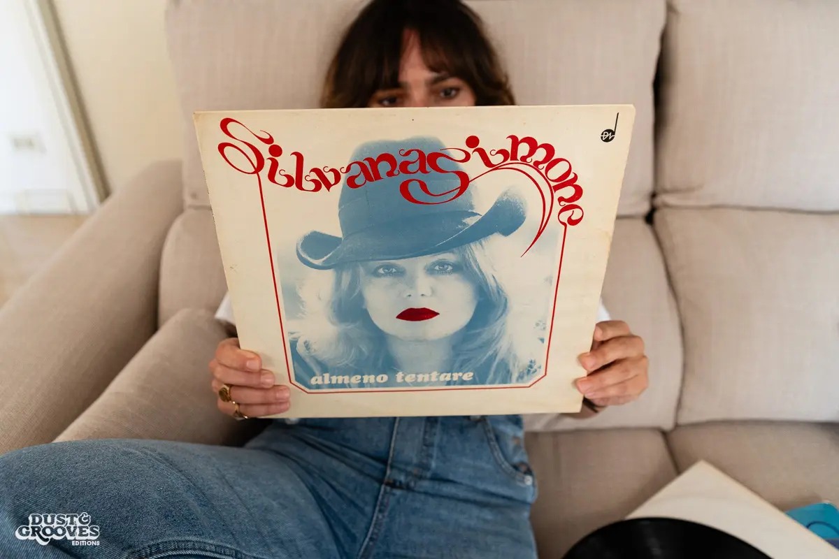 Giovanna Fiorentino & Valerio Iuliano, also known as the DJ duo Raregems, photographed at their house in Parma, Italy with their vinyl record collection for Dust & Grooves Volume 2 book. 