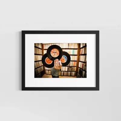 Cut Chemist in His Record Room